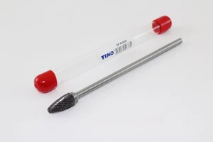 TEMO SF-5L6 LIMA PER SBAVATURA IN CARBURO doppio taglio, albero tondo 1/2", gambo 1/4" D 6" L - Foto 1 di 2