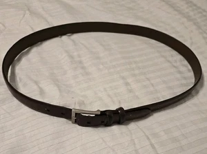 Cinturón de vestir marrón de grano completo - Hecho en EE. UU. - Para hombre talla 44 - Imagen 1 de 14