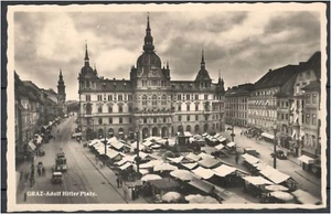 Postal Graz Marktplatz s/w funcionó realmente 24.6.41 (708-AK151) - Imagen 1 de 2