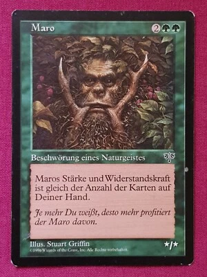 Magic The Gathering GERMAN MIRAGE MARO green card MTG - Image 1 of 2