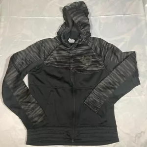 Nike Hoodie Youth Boys Large Black KD Klutch Hyper Elite Full Zip Long Sleeve - Picture 1 of 9