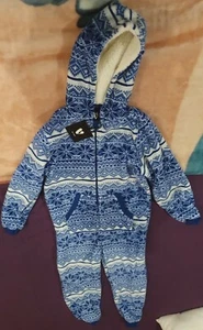 Kids Fleece All In One by Very blue 9-10yr - Picture 1 of 9