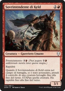 MTG Magic DOM Dominaria - 1x ITA NM 134 C Sovrintendente di Keld - Picture 1 of 1