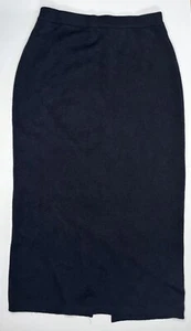 Gonna maglione dritto nero vintage taglia media senza tempo classico corporate goth - Foto 1 di 6