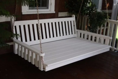 A&L Furniture Amish-Made Pine Traditional English Swing Beds - 4 Size Options - Image 1 of 4