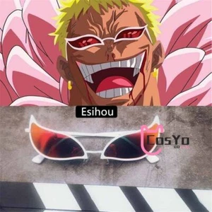 One Piece Glasses Donquixote Doflamingo Eyewear Sunglasses Funny 2023 Xmas Gifts - Picture 1 of 6