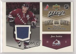 2006-07 Upper Deck MVP One on Dual Jerseys Joe Sakic Thornton #OJ-ST HOF