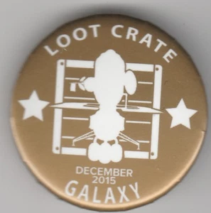 Loot Crate Pin Button December 2015 - Galaxy - Picture 1 of 2