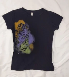 Animal Planet T-Shirt Damen Small Kurzarm Leoparden Grafik sehr weich! - Bild 1 von 3