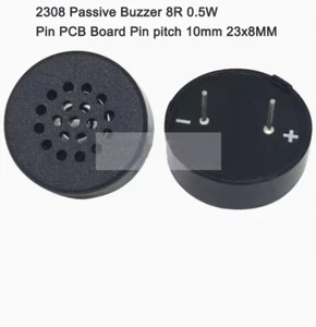 2308 Passive Buzzer 8R 0.5W Pin PCB Board Pin pitch 10mm 23x8MM - Picture 1 of 4