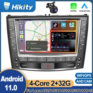Carplay 9''Android 11 Stereo Radio GPS For Lexus IS250 IS300 IS220 IS350 2005-12 - Picture 1 of 12