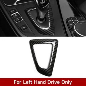Cubierta de panel de perilla de cambio de marchas de fibra de carbono ABS apta para BMW F20 F30 F22 F32 F34 F35 - Imagen 1 de 11