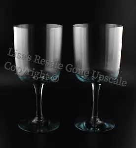 "Juego de 2 copas de agua Kosta Boda King Karl Twilight Blue 6 3/4"" hechas en Suecia" - Imagen 1 de 6