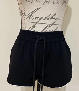 Alice + Olivia Women's Black Kir Running Shorts Size S/P - Picture 1 of 7