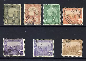 TUNISIA 1906 A Pictorial Part Set SG 30 to SG 37 VFU - Picture 1 of 2