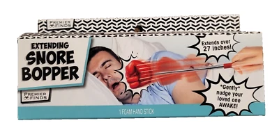 Premier Finds 27" Extensible Ronquidos Bopper Espuma Palo de Mano Blanco Elefante Mordaza Regalo Foto 1 de 2