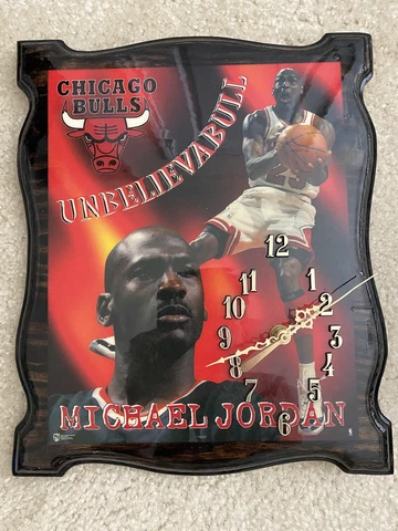 Michael Jordan Bulls 90’s Wooden Vintage Clock Cover