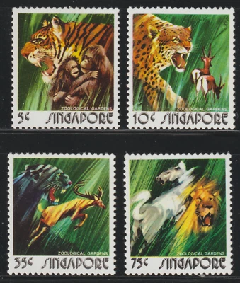 (S44)MALAYSIA SINGAPORE 1973 ANIMALS, ZOO SET 4V MNH. 2017 ISC CAT RM 42 - Image 1 of 2