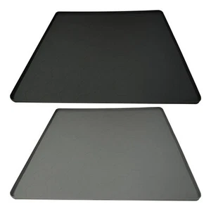 23.6x23.6In Mini fridge Silicone Mat with Raised Edge Under Black Gray - Picture 1 of 14