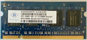 Nanya PC2-5300S 256MB 667 MHz DDR2 SDRAM Memory MF071300BA - Picture 1 of 1