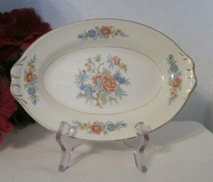 Homer Laughlin Eggshell Georgian BOMBAY Oval Relish/Underplate/Platter 8 3/4"  - Picture 1 of 4