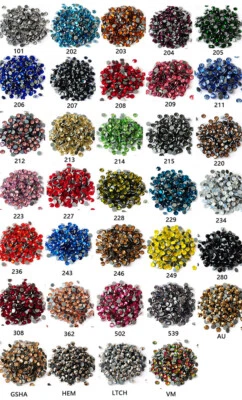wholesale All Colors 1440pcs DMC Iron On Hotfix Crystal Rhinestones SS16, SS20 - Image 1 of 4