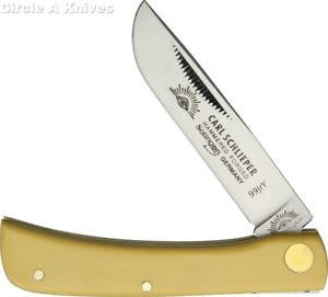 GERMAN EYE BRAND CUTLERY KNIFE- #GE99JRY CLODBUSTER -YELLOW HANDLE- GERMAN MADE
