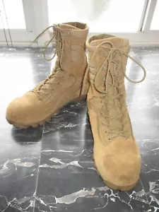 Stivali da combattimento tattico BELLEVILLE INUTILIZZATI TAGLIA 14R CERTIFICATI NAVY - Foto 1 di 14