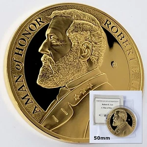 2011 Robert E. Lee A Man of Honor Civil War Commemorative 2" Coin w/COA BS5018 - Picture 1 of 5