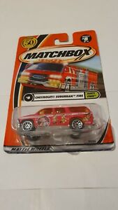 Matchbox Chevrolet Suburban Fire- 'Saftey Stars'  2001- 50th Anniversary