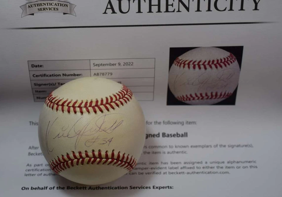 Kirby Puckett Beckett BAS Autograph American League Signed Baseball - Image 1 of 1