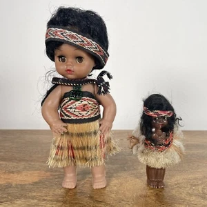 Parrs Tribal Maori Doll Vintage Girl New Zealand Collectable Souvenir Polynesian - Picture 1 of 23
