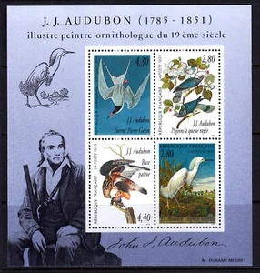 France 1995 Audubon Birds Mint MNH Miniature Sheet SC 2465a - Picture 1 of 1
