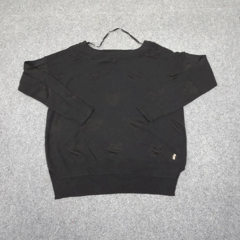 Jersey Juicy Couture para mujer XSMALL negro tejido lana manga larga suéter talla XS Foto 1 de 4