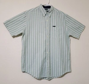 Camisa grande de manga corta CHAPS Seersucker de manga corta con botones para hombre - Imagen 1 de 13