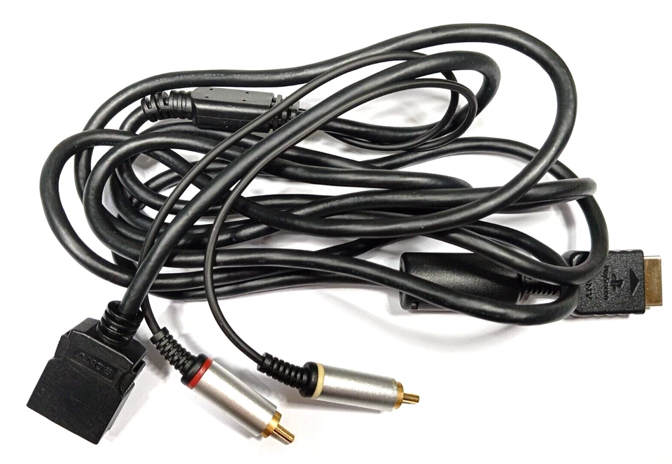 Genuine OEM Sony Official D-Terminal Cable Playstation 1 2 3 PS1 PS2 PS3 PSX - Image 1 of 4