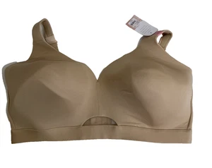 Cacique Bra Size 42F Lightly Lined No Wire Beige Tan 42 F DDD Comfort Bliss New - Picture 1 of 9