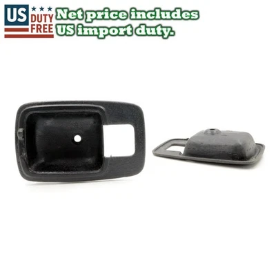 Black Crank Door Bezel Set Fit 72-79 Datsun Nissan Pichip UTE 620 Pickup Truck  - Изображение 1 из 4