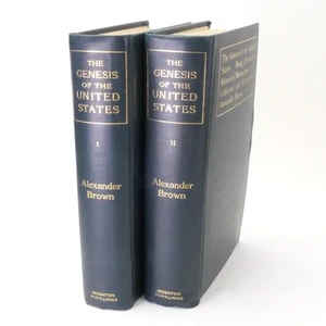 The Genesis Of The United States 2 Volume Set Hardcover 1890 Alexander Brown - Bild 1 von 24