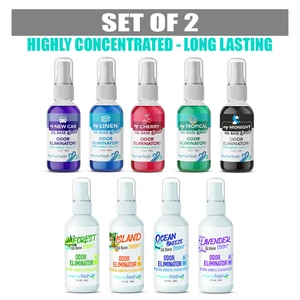 2x Car Air Freshener Odour Eliminator Tough on Bad Smells Pack Spray MyMe Fresh - Picture 1 of 21