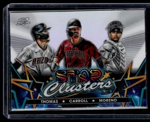 GABRIEL MORENO / ALEK THOMAS / CORBIN CARROLL 2023 TOPPS CHROME COSMIC STAR - Picture 1 of 2