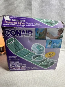 Conair The Ultimate Thermal Spa Bath Mat Heated Bubbles W/Foot Massage NEW - Picture 1 of 13