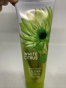 Bath & Body Works WHITE CITRUS Ultra Shea Body Cream 8 oz 24Hr Moisture - Picture 1 of 4