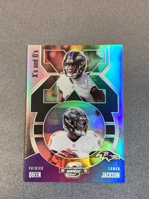 2020 Contenders Optic X’s And O’s Lamar Jackson Patrick Queen Prizm  - Image 1 of 2
