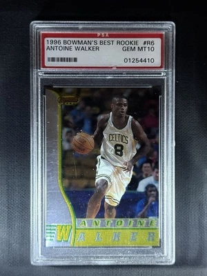 Antoine Walker Bowman's Best #R6 1996 novato radiocontrol como nuevo Boston Celtics PSA 10 Foto 1 de 2