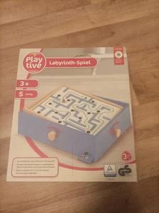 Labyrinth-Spiel playtive Holzlabyrinth Balancespiel Hand-Augen-Koordination 4tlg - Bild 1 von 7