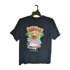 Sublime Long Beach CA Mens Black T-Shirt Round Neck Short Sleeve Cotton Size L - Picture 1 of 4