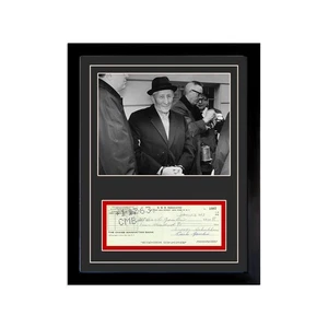 Carlos Gambino Reproduction Signed Cancelled Check  Framed Display - Picture 1 of 5