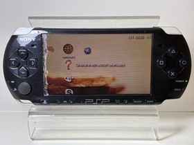 Sony PlayStation Portable PSP 3000 Console Black JP FOR PARTS AS IS POWERS ON
