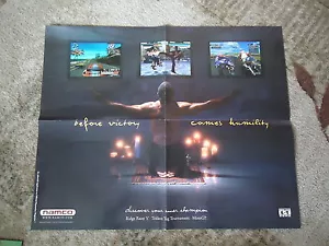Namco Poster 2000-22"" x 18"" (gefaltet und wenig verschleiß) Ridge Racer V-Tekken-Motogp - Bild 1 von 2
